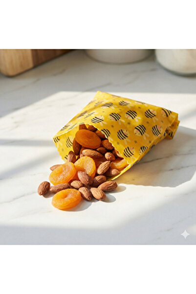 Apithecary Shopexxtra Bee Patterned Waxed Multi-Purpose Food Storage Cloth (L...