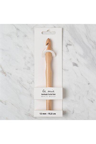 sylar لا ميا وايتوود 12 ملم 15.5 سم خشب صوف كروشيه