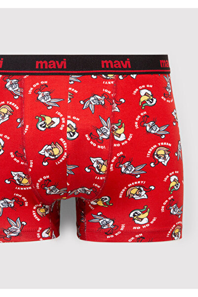 Mavi Yılbaşı Temalı Baskılı Boxer 0910589-32421