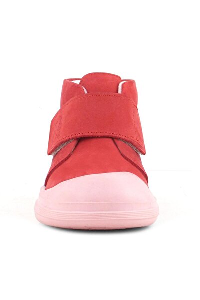 Rakerplus Yoohoo Genuine Leather Pomegranate Flower Pink Velcro Baby Girl Boots