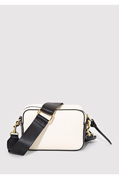 Mavi White Crossbody Bag with Black Strap 1910084-70055
