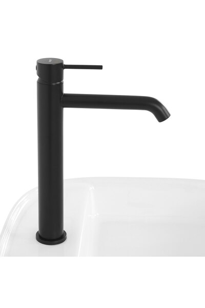 Maison Mex Baterie inalta lavoar, BETSY, L.17.2/20.5 l.5 H.21/29.2 cm, negru mat