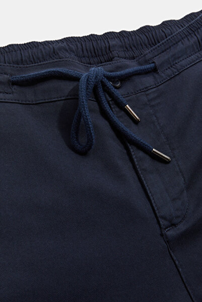 W Collection Dark Blue Pipe Leg Sports Pants