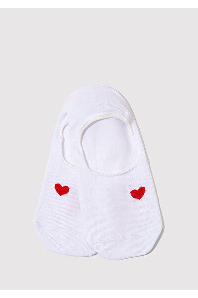 Mavi Heart Printed Set of 2 Ballerina Socks1910336-900