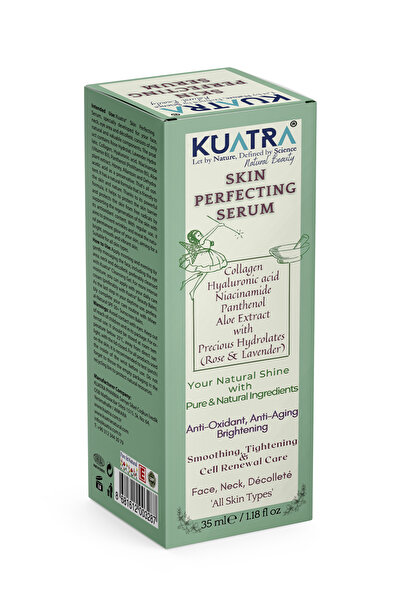 KUATRA Skin Perfecting Serum (COLLAGEN - HYALURONİC ACİD- NİACİNAMİDE-PANTHENOL-ALOE-ROSE- LAVENDER)