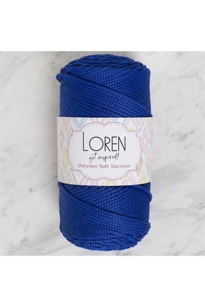 sylar حبل حياكة بوليستر مكرامية ساكس أزرق من لورين - LM029 - 34435