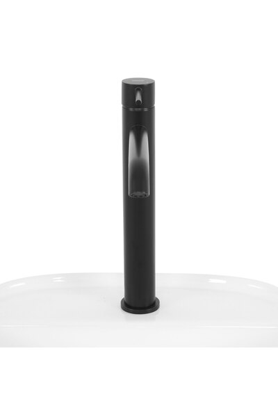 Maison Mex Baterie inalta lavoar, BETSY, L.17.2/20.5 l.5 H.21/29.2 cm, negru mat