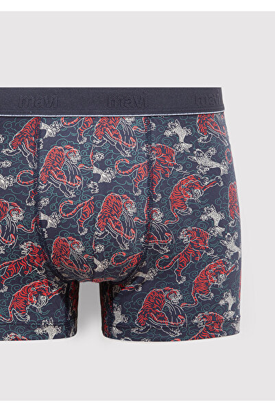 Mavi Tiger Printed Navy Blue Boxer 091121-24413