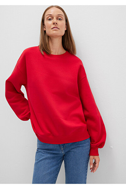 Mavi Rotes Basic-Sweatshirt mit Rundhalsausschnitt 1610198-80791