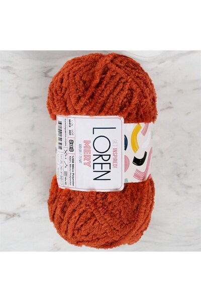 sylar حبل لورين ميري محبوك يدويًا بلون الطوب - M413 - 34319