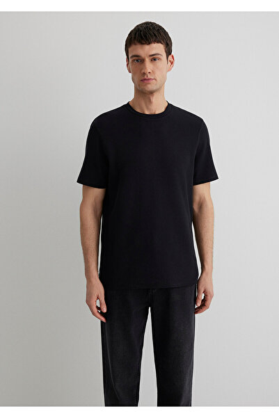 Mavi Μαύρο T-Shirt με υφή - Regular Fit0610277-900