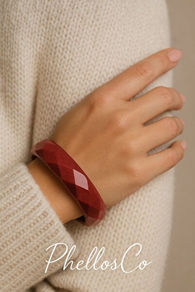 Phellos Elmas Kesim Reçine Kadın Aksesuar Bilezik, Kadın Takı, Bileklik