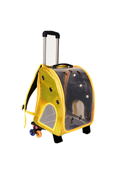 PisiMall Trolley bag for pets, 33 x 27 x 42 cm, yellow