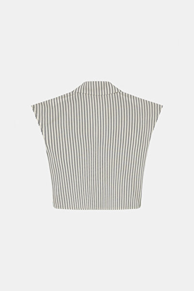 W Collection Black and white striped blouse