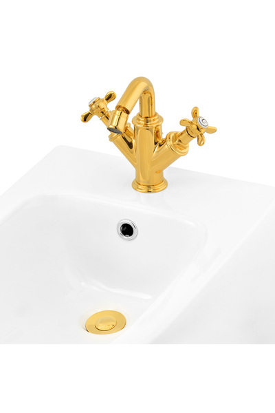 Maison Mex Bidet mixer, DANUBE, L.9.9 H.16.6 cm, gold