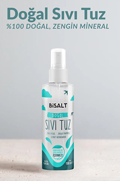 Bisalt Delice Doğal Kaynak Sıvı Tuz Sprey 150 ml - Rafine Edilmemiş Mineralli (Pratik Sprey Başlık)