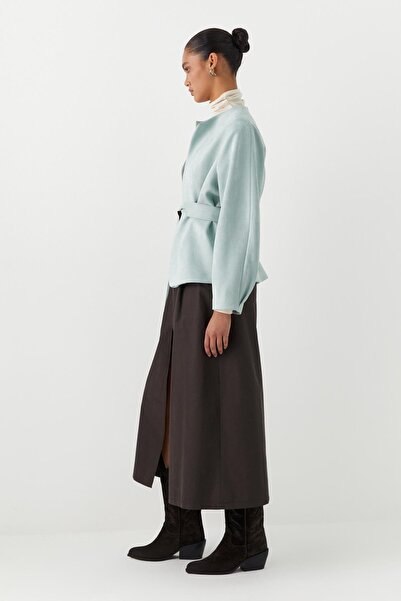 MARKALİSTE Suede Jacket Mint