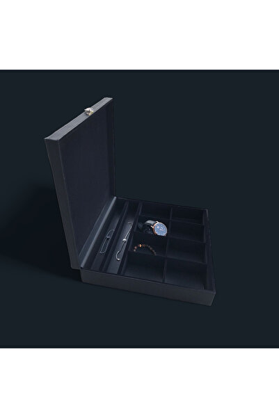 Adalinhome 10 Gözlü Aksesuar Takı Saat Aksesuar Kutusu Kahve