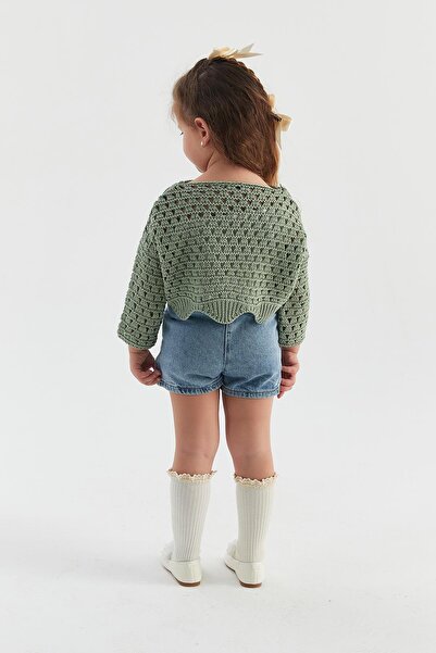 MARKALİSTE Children's Crop Knitwear Mint