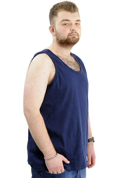 ModeXL Indigo Men's Sleeveless Undershirt - Plus Size 6341