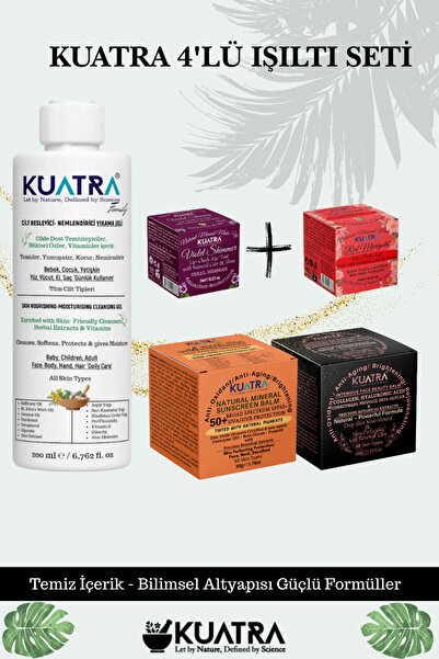KUATRA Dörtlü Işıltı Seti