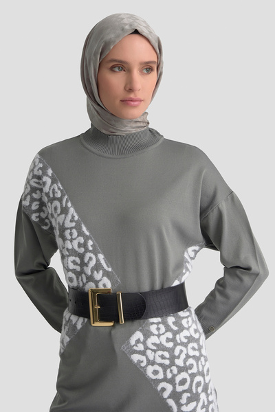 Armine Πλεκτό πλεκτό τουνίκ από ατσάλι με μοτίβο