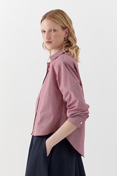 MARKALİSTE Πακέτο βάτα ριγέ πουκάμισα κόκκινο