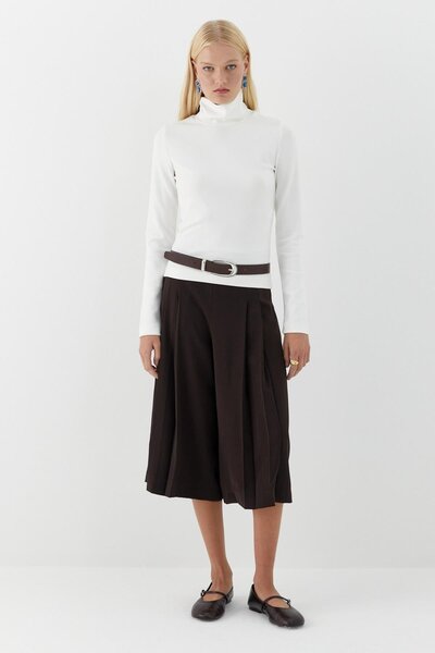 MARKALİSTE Σώμα με ψηλό λαιμό λευκό