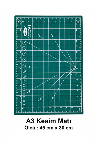 AYMAGNET Kesim Matı Kesim Altlığı 30x45 cm (a3) + Kretuar Hediyeli