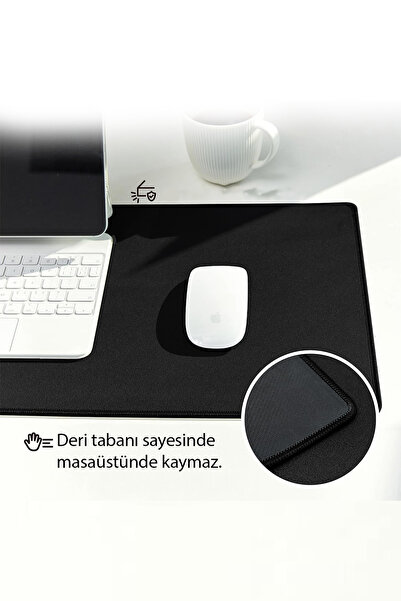 Beatitude 70cmx30cm Siyah Mause Ped Gaming Oyuncu Mouse Pad Kaydırmaz Mousepad Uzun Klavye Fare Altlığı