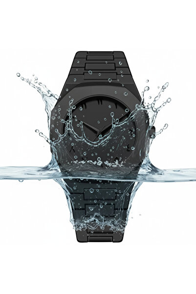 Store Polycarbon Dubai Black Unisex Wristwatch, Waterproof