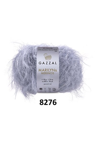 GAZZAL İPLİK Νήμα για πλέξιμο Gazzal Marilyn Merinos με μακριά τρίχα 250γρ 5x...