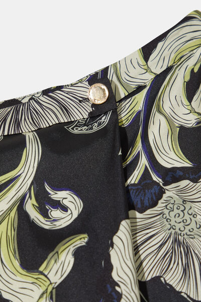 W Collection Black Patterned Pants