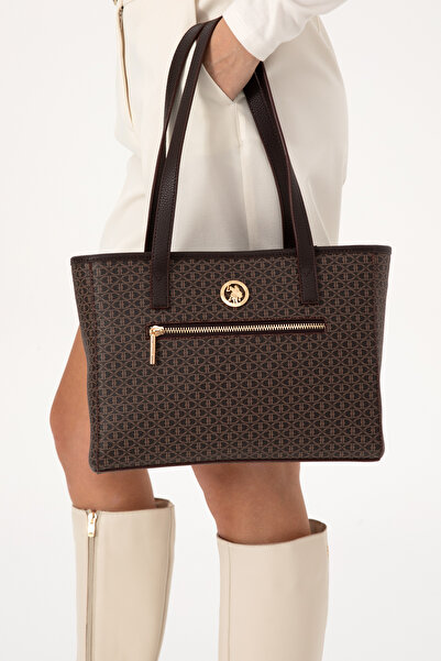 U.S. Polo Assn. Women's Brown Shoulder Bag 50317795-Vr029