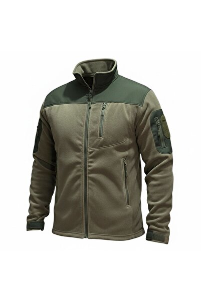 DOĞAN ASKERİ MALZEME سترة تكتيكية من الصوف مع 5 جيوب ولون أخضر كاكي