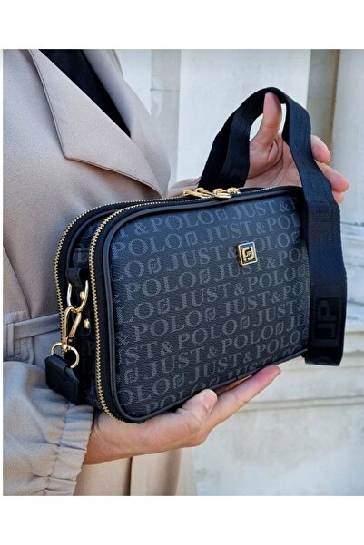 Just Polo Justpolo Women's Adjustable Long Strap Shoulder Bag New Season Fabric