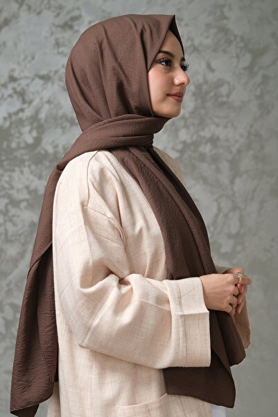 AFVENTE Cotton Jazz Shawl Bitter Brown