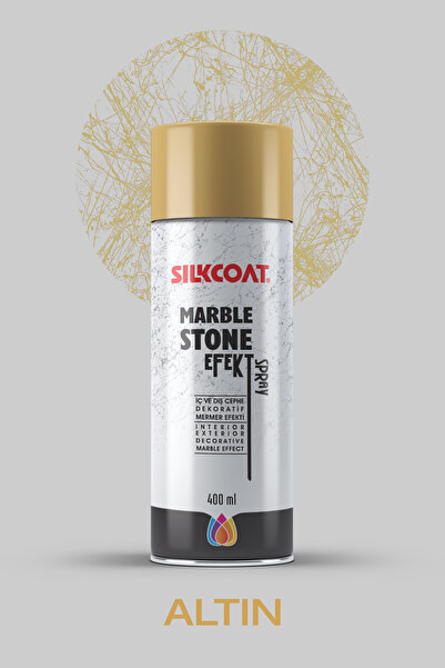 Silkcoat Marble Stone Efekt - Sprey Mermer Efekti - Altın- 200 ml
