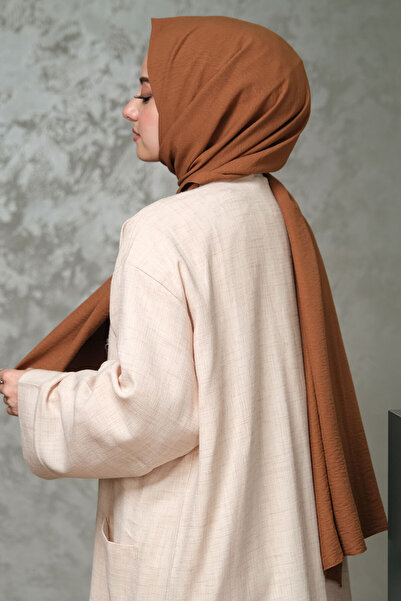 AFVENTE Σάλι από βαμβάκι Camel Cazz