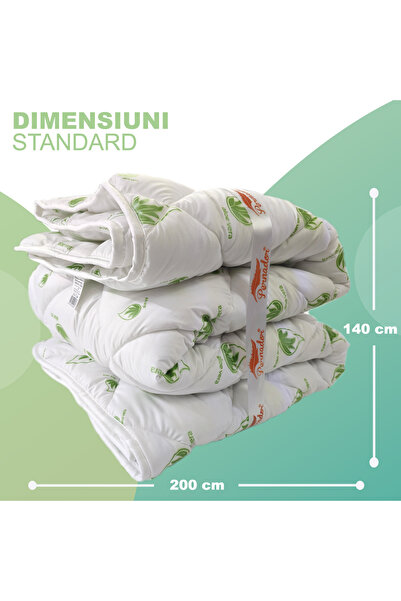 Pernador Pilota de iarnă Aloe Vera, umplutură 400 g/m², matlasată, călduroasa, lavabila, 140cm x 200cm