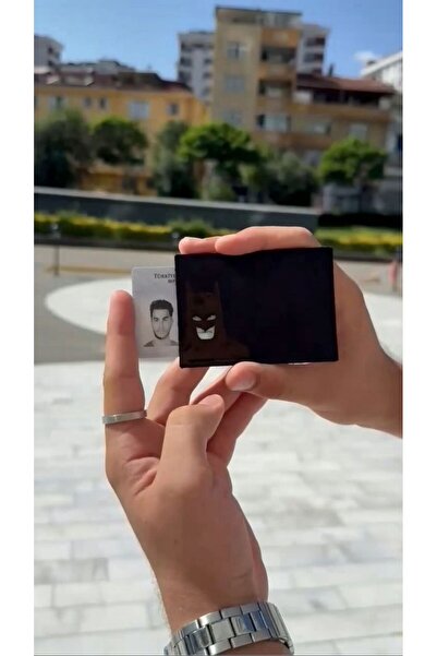 Ayrice Leather Batman Figürlü Hakiki Deri Kartlık – El Yapımı, Şık ve Minimal...