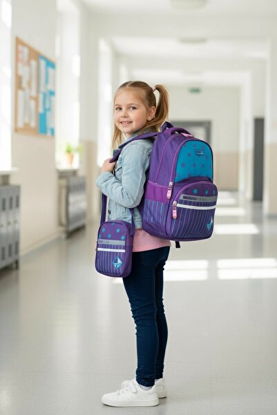 Relaxion 1320 New Season Girls' Primary School Bag Double Set