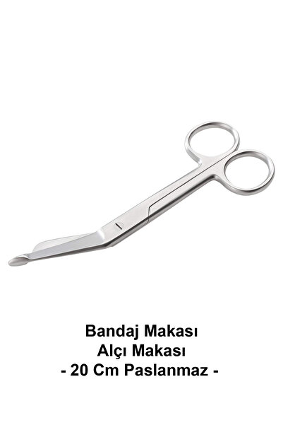 ATEL-SAN Bandaj Makası 20 Cm Alçı Makası - Paslanmaz