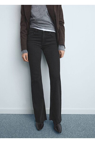 MANGO Woman Fiona Mid Waisted Flare Jeans