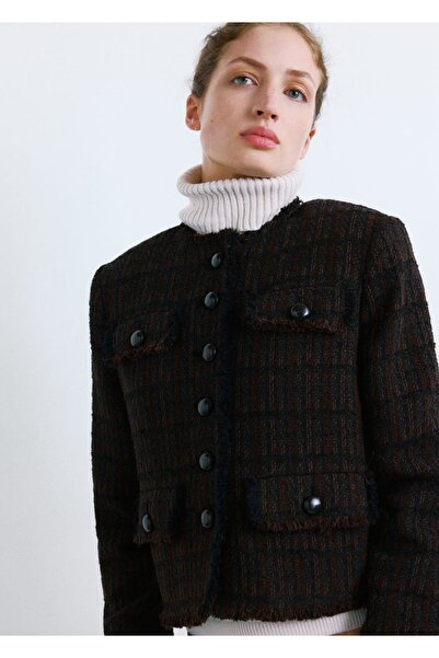MANGO Woman Cepli tüvit ceket