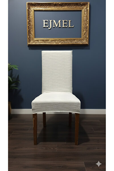 EJMEL New Pattern Striped Stretch Elastic Flexible and Protective Chair Cover Thick Jacquard Fabric 6-Piece