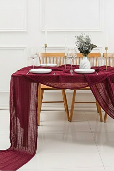 KAMİZ Bohemian Runner Tablecloth Modern Home Decor Wedding Engagement Table Cloth Dowry Set 100% Cotton