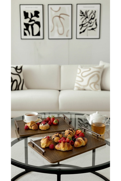 Generic A versatile serving tray set with a perfect design