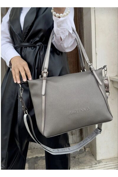 Just Polo JP Women's Gray Medium Size Hand and Shoulder Bag