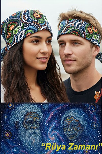 Koalinka Bandana,Aborjin Bandanası %100 Pamuklu 55Cm!